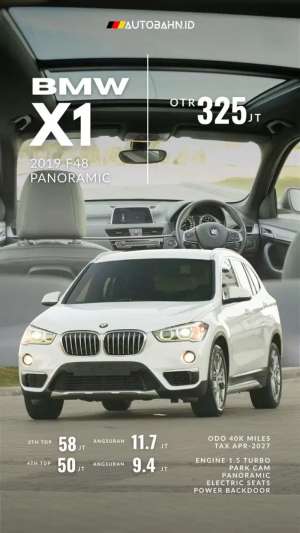 Jual bekas BMW X1 F48 XLine 2019 Panoramic Warranty,lokasi di Jakarta Utara