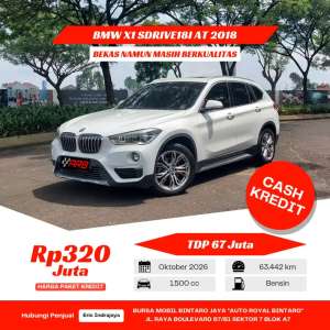 Jual bekas BMW X1 SDRIVE18i 1.5 AT 2018,lokasi di Jakarta Timur