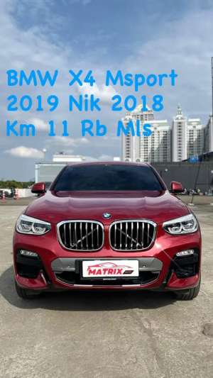Jual bekas Bmw X4 Msport 2019 Nik2018 Red on black Siap pakai,lokasi di Jakarta Pusat