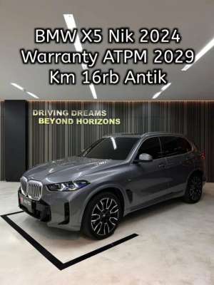 Jual bekas BMW X5 xDrive40i M-Sport G05 LCI AT 2024 Abu-abu,lokasi di Jakarta Utara