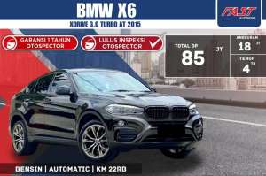 Jual bekas BMW X6 2015 X DRIVE 3.0 TURBO SUNROOF LOW KM.22RBPAJAK PANJANG,lokasi di Bandung Kota
