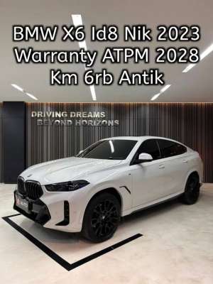 Jual bekas BMW X6 2024 Putih New Profile ID-8 Km6rb B16NCA Nik 2023,lokasi di Jakarta Selatan