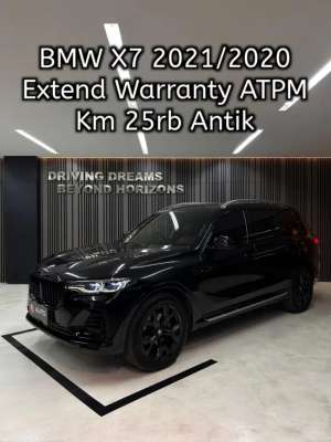 Jual bekas BMW X7 xDrive40i Pure Excellence AT 2021 Hitam Km25rb B9FON Nik 2020,lokasi di Jakarta Pusat