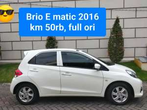 Jual bekas Brio E matic 2016,km50rb, nol spet, pjk new. Nyacat kualat. Buktiken,lokasi di Surabaya Kota