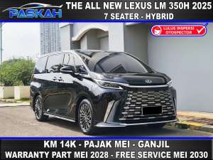 Jual bekas Bunga 4 KM14k Ganjil Lexus LM350H Hybrid 2025 LM350H 2025 7 seater,lokasi di Jakarta Barat