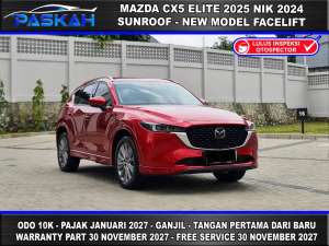 Jual bekas Bunga4 PAJAK2027 GanjiL MAZDA CX5 ELITE SUNROOF 2025 NIK 2024 kuro,lokasi di Tangerang Selatan Kota