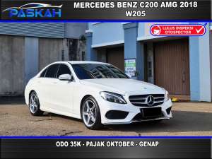 Jual bekas Bunga5 TAXOKTOBER Mercedes Benz C 200 AMG 2018 Mercy C200 amg 2018,lokasi di Tangerang Selatan Kota