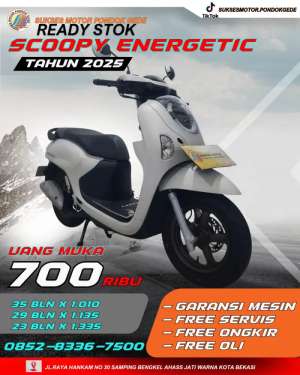 Jual bekas CASH BACK 1 JUTA RUPIAH HONDA SCOOPY ENERGETIC TAHUN 2025 DP 700 RB,lokasi di Bogor Kab.