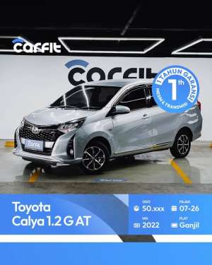 Jual bekas Cash NIK 2022 Toyota Calya 1.2 G AT,lokasi di Jakarta Utara