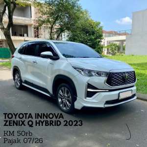 Jual bekas CASH Toyota Innova Zenix Q Hybrid 2023 AT,lokasi di Jakarta Barat