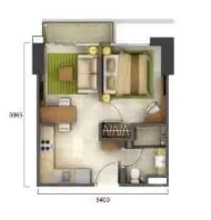 Cassea 1BR Cassea Tower at Casa de Parco DP 0 lokasi di Tangerang Kab., tersedia melalui melalui situs Olx