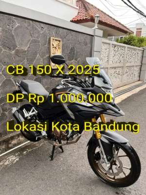 Jual bekas CB 150 X 2025. Pajak ON. Standar. Mulus. Ori. Ban OK. CashKreditTT,lokasi di Bandung Kota