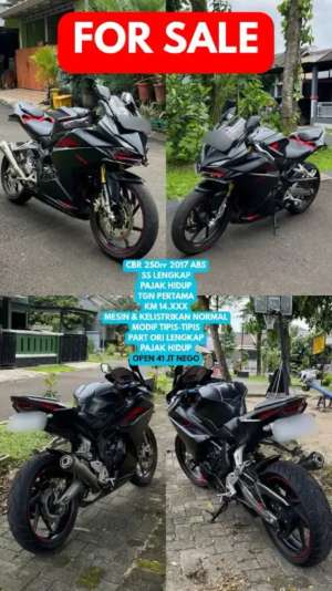 Jual bekas CBR 250rr 2017 ABS,lokasi di  