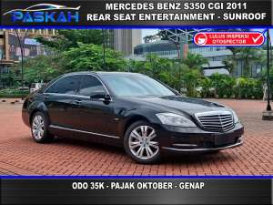 Jual bekas CGi antik TaxOKTOBER Odo35k Genap Mercedes Benz S350 V6 CGI RSE 2011,lokasi di Tangerang Selatan Kota