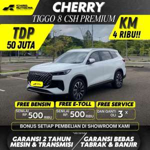 Jual bekas CHERY TIGGO 8 CSH PREMIUM HYBRID 2025 LOW KM 5 RB,lokasi di Jakarta Timur