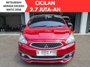 Jual bekas CICILAN 2.7 JUTA-AN Mitsubishi Mirage Exceed MATIC 2016,lokasi di Jakarta Pusat