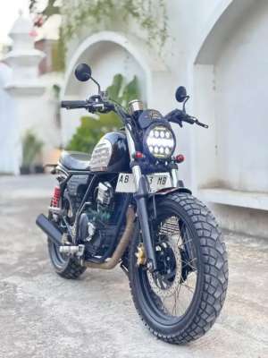 Jual bekas Custom Scrambler Yamaha Scorpio 225cc 2007,lokasi di Bantul Kab.