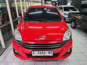 Jual bekas DAIHATSU AYLA 1.0 X MANUAL MERAH 2018 SURABAYA,lokasi di Surabaya Kota