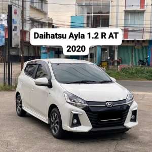 Jual bekas Daihatsu Ayla 1.2 R Bensin AT 2020 Km 17 ribuan,lokasi di Palembang Kota