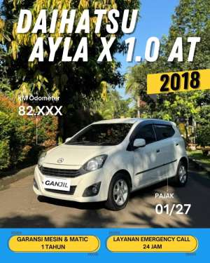 Jual bekas DAIHATSU AYLA R 2018 AT MATICGENAP,lokasi di Bekasi Kota