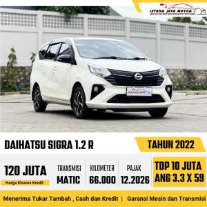 Jual bekas DAIHATSU SIGRA 1.2 R 2022,lokasi di Tangerang Kota