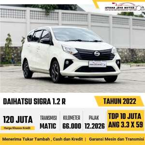 Jual bekas Daihatsu Sigra 1.2 R AT 2022,lokasi di Jakarta Barat
