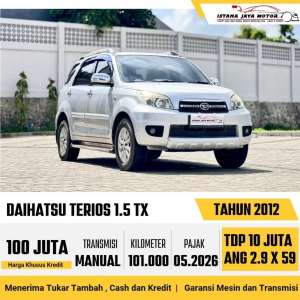 Jual bekas Daihatsu Terios TX Manual th 2012 istana jaya motor,lokasi di Jakarta Barat