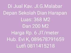 Di Jual Kav.jl.G.Malabar Tanjung Bunga lokasi di Makassar Kota, tersedia melalui melalui situs Olx