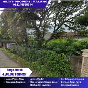 Di Jual tanah Murah Poros Singosari Malang lokasi di Malang Kab., tersedia melalui melalui situs Olx