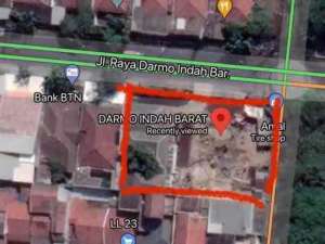 Dijua tanah darmo indah barat luas 375 m2 lokasi di Surabaya Kota, tersedia melalui melalui situs Olx