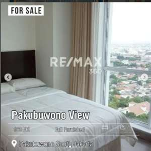 Dijual Apartment Pakubuwono View 2br uk153m2 Furnished Jakarta Selatan lokasi di Jakarta Selatan, tersedia melalui melalui situs Olx