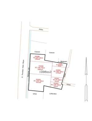 Dijual Kavling 1098m di Pondok Cabe Raya lokasi di Depok Kota, tersedia melalui melalui situs Olx