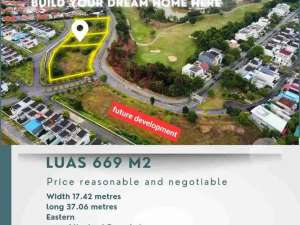 dijual kavling 669m2 Agathis View Golf Batam center lokasi di Batam Kota, tersedia melalui melalui situs Olx
