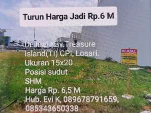 Dijual Kavling CPI Treasure Island Makassar lokasi di Makassar Kota, tersedia melalui melalui situs Olx