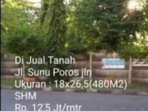 Dijual Kavling di Jl. Sunu Makassar lokasi di Makassar Kota, tersedia melalui melalui situs Olx