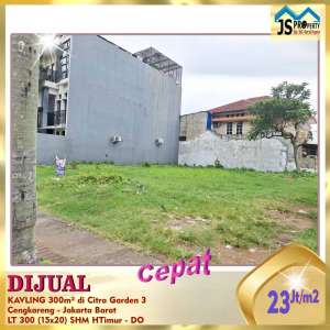 DIJUAL KAVLING MURAH 300 METER DI CITRA GARDEN CITY JAKARTA BARAT lokasi di Jakarta Barat, tersedia melalui melalui situs Olx