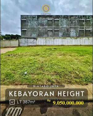 Dijual Kavling Premium AreaKebayoran Height ,Kebayoran Residence lokasi di Jakarta Selatan, tersedia melalui melalui situs Olx