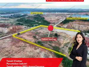 dijual lahan industri, 5 ha siap bangun,tg. uncang Batam lokasi di Batam Kota, tersedia melalui melalui situs Olx