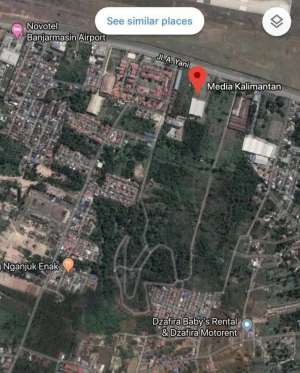 DIJUAL MURAH TANAH LUAS JL.A YANIBANJARBARU BANJARMASIN lokasi di Banjarbaru Kota, tersedia melalui melalui situs Olx