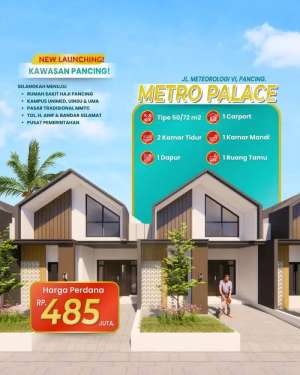 DIJUAL PERUMAHAN METRO PALACEDeli Serdang, Sumatera Utara lokasi di Medan Kota, tersedia melalui melalui situs Olx