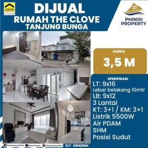 DIJUAL Rumah Cantik Semi Furnish Siap Huni di The Clove Tanjung Bunga lokasi di Makassar Kota, tersedia melalui melalui situs Olx