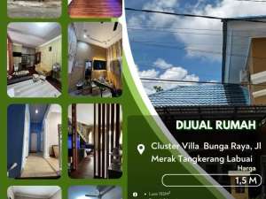 Dijual Rumah Cluster Villa Bunga Raya Pekanbaru Kota lokasi di Pekanbaru Kota, tersedia melalui melalui situs Olx