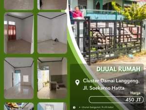 Dijual Rumah Daerah Soekarno Hatta Pekanbaru Kota Siap Huni lokasi di Bandung Kota, tersedia melalui melalui situs Olx