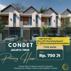 Dijual Rumah Di Condet Jaktim Dekat Pasar Minggu, Tb Simatupang 2LT lokasi di Jakarta Timur, tersedia melalui melalui situs Olx