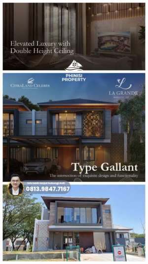 DIJUAL Rumah La Grande Mewah Premium di Citraland Celebes Hertasning lokasi di Gowa Kab., tersedia melalui melalui situs Olx