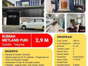 Dijual Rumah Metland puri Clematis , tersedia melalui melalui situs Olx