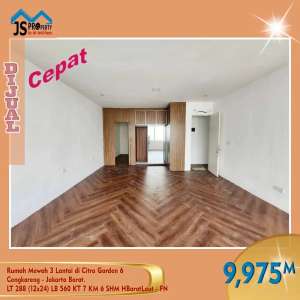 DIJUAL RUMAH MEWAH MURAH 3 LANTAI CITRA GARDEN CITY 6 JAKARTA BARAT lokasi di Jakarta Barat, tersedia melalui melalui situs Olx