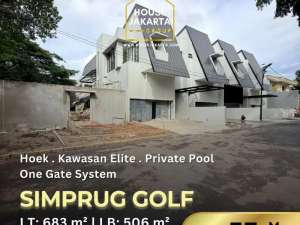 Dijual Rumah Modern Hoek di Simprug Golf, Jakarta SelatanOne Gate Community lokasi di Jakarta Selatan, tersedia melalui melalui situs Olx