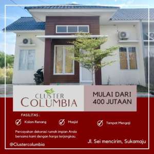 DIJUAL RUMAH TYPE 50 READY STOK SEIMENCIRIM FASILITAS SEKURITI 24 JAM lokasi di Deli Serdang Kab., tersedia melalui melalui situs Olx