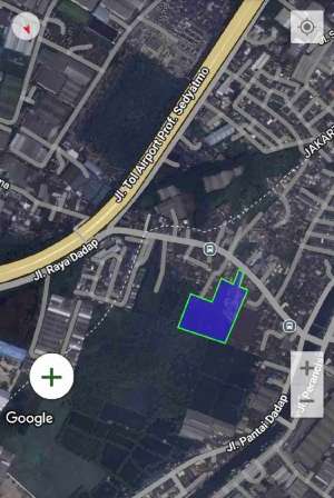 Dijual tanah 12.107 m2 di pinggir jalan raya Dadap Kosambi. lokasi di Tangerang Kab., tersedia melalui melalui situs Olx